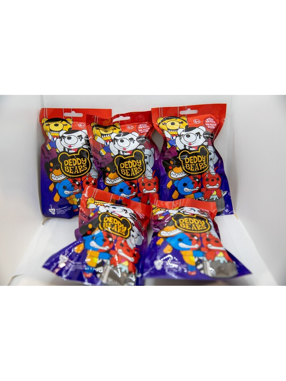 Deddy Bear Series 4 Blind Bag Roblox Plush Toy - Set of 5 Sealed Bags